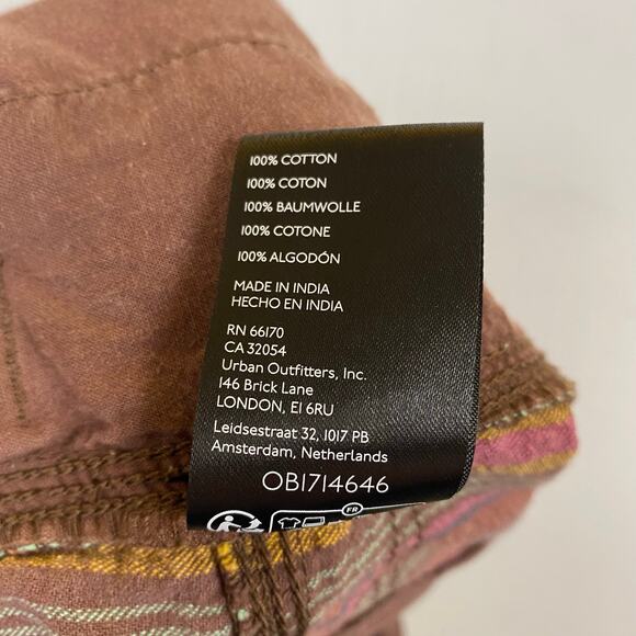 Free People Kahuna Harem Shorts Cotton Boho Striped Drawstring Pockets Size S - Picture 11 of 13